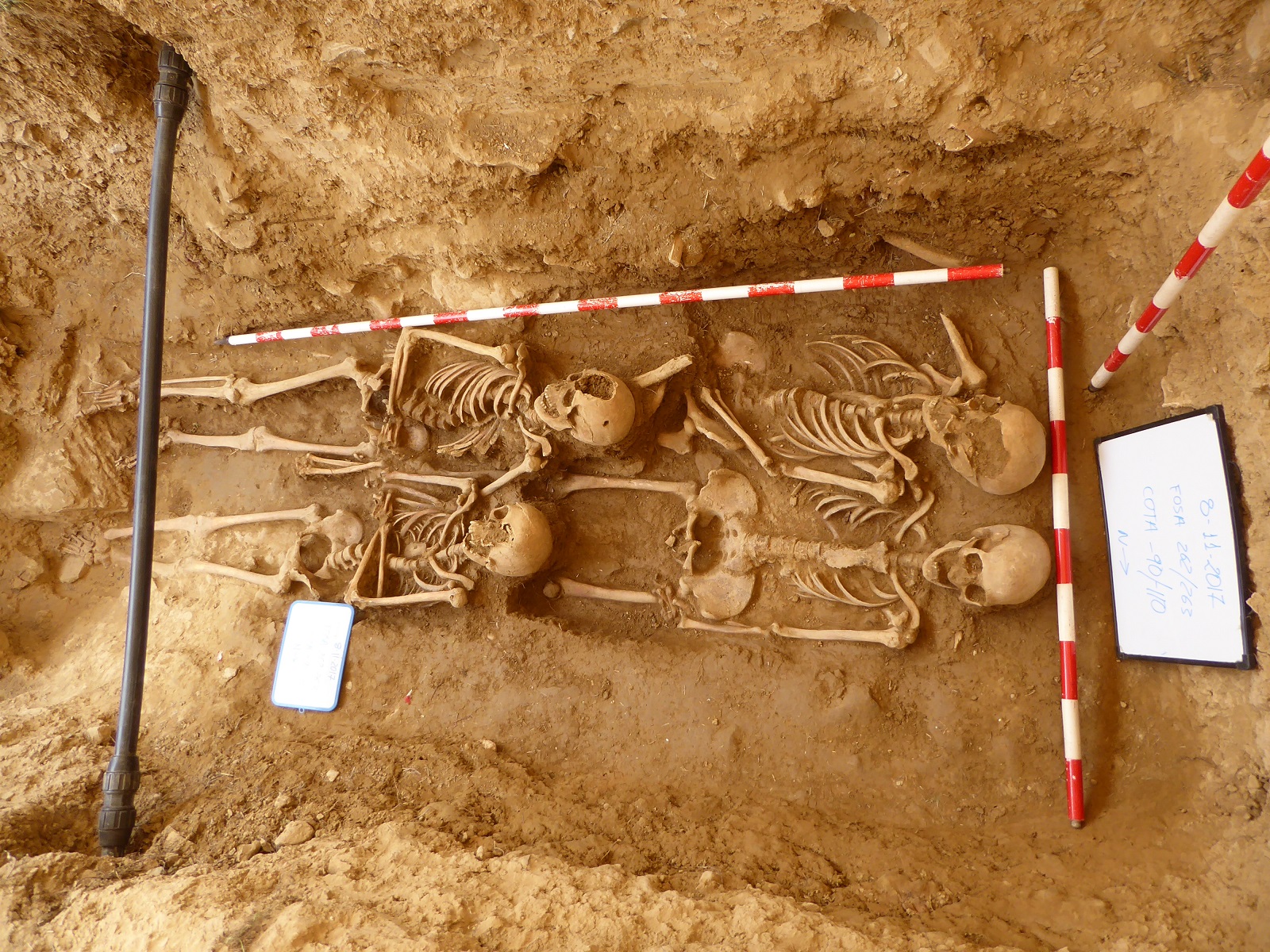 Primer proyecto arqueológico de exhumación de la Guerra Civil, con éxito, en la ciudad de Huesca. 2017. ARQUEOPLUS. Dirección: A. Alagón/F. Pérez.