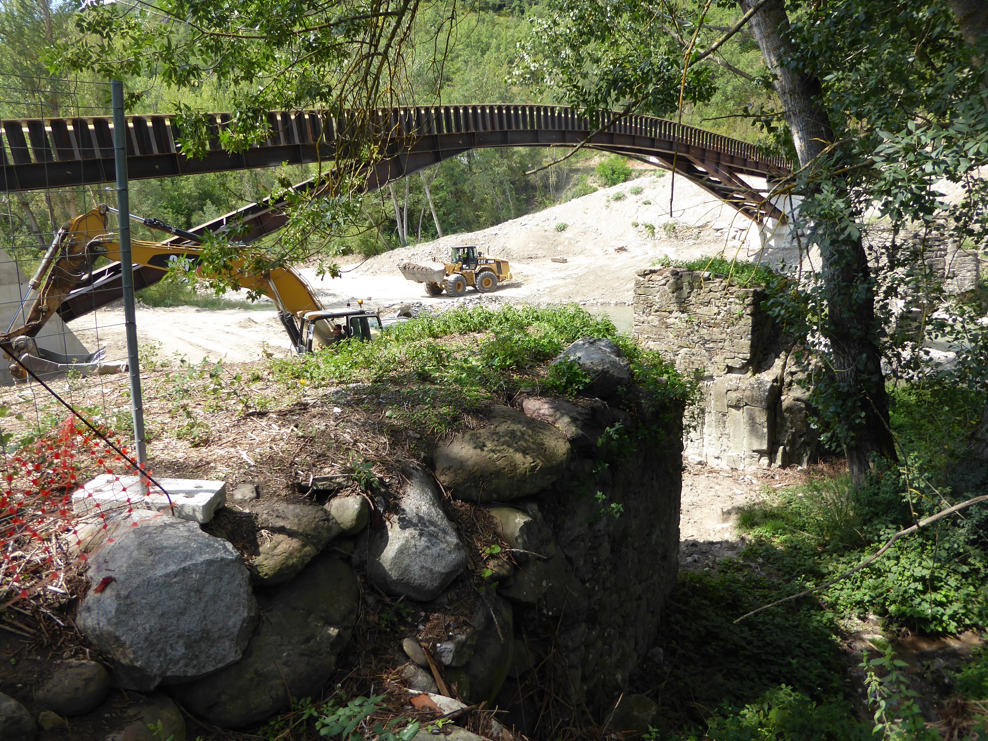 Control arqueológico obras Puente de Sabiñánigo (Huesca). Antonio Alagón. ARQUEOPLUS ©